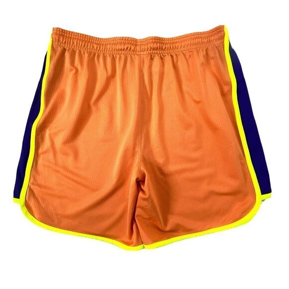 Under Armour Heatgear Running Shorts Mens size Medium Mesh Pull On Orange - Picture 2 of 8